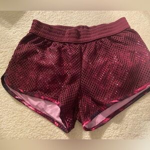 Champion Maroon Mesh Athletic Shorts